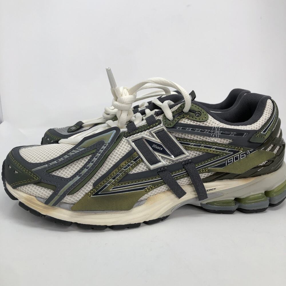 New Balance 1906A Unisex W12.5/M11 Green Mesh Lace Up Casual Sneaker - Picture 6 of 14